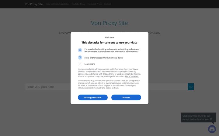 Screenshot of vpnproxy.site