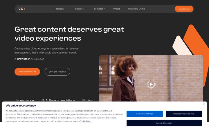 Screenshot of vpplayer.tech