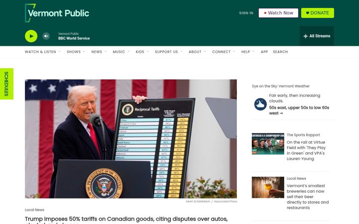 Screenshot of vpr.net