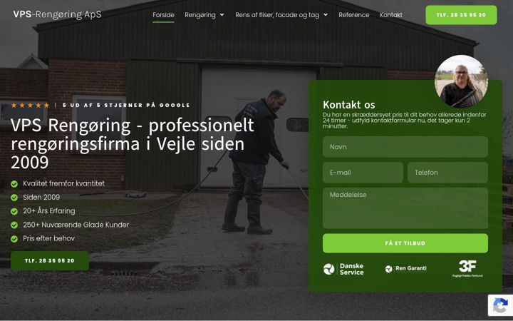Snimka zaslona za vps-rengoering.dk