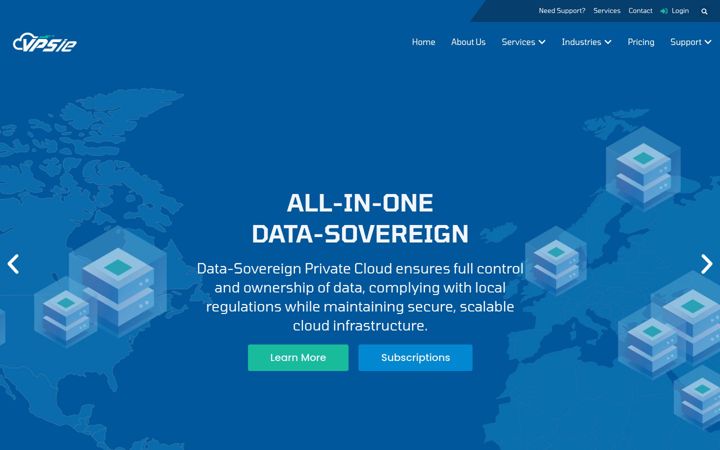 Screenshot of vpsie.com