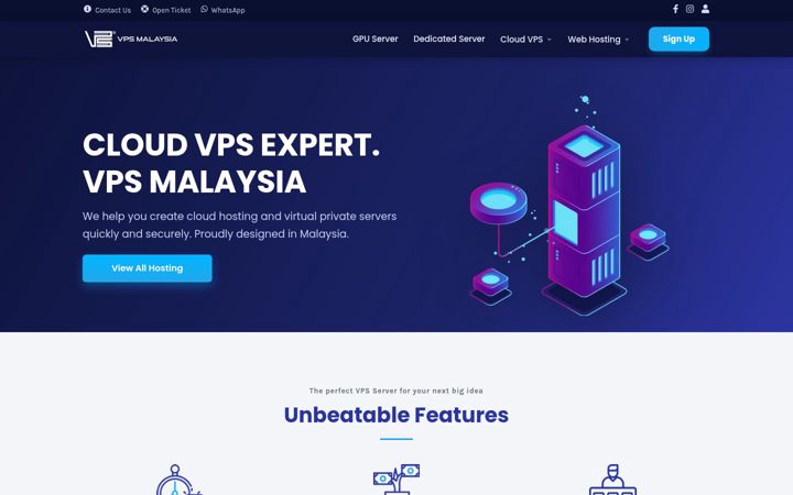 Screenshot of vpsmalaysia.com.my