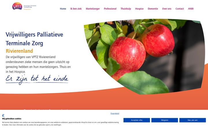 Screenshot of vptzrivierenland.nl