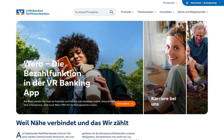 Screenshot of vr.de