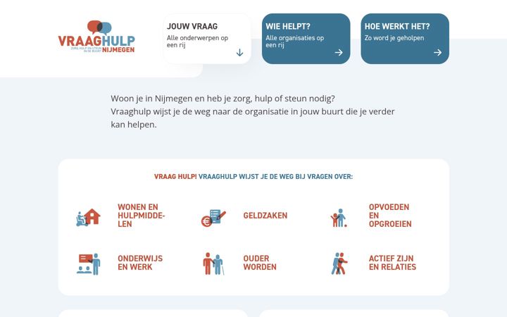 Skærmbillede af vraaghulpnijmegen.nl