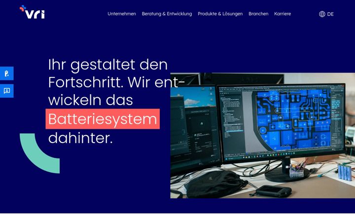 Ekraanipilt saidist vri-gmbh.de