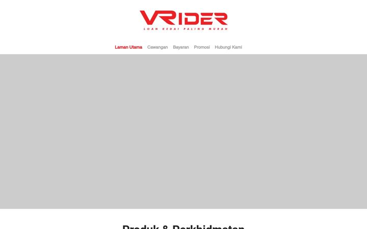 Screenshot of vridermotor.com