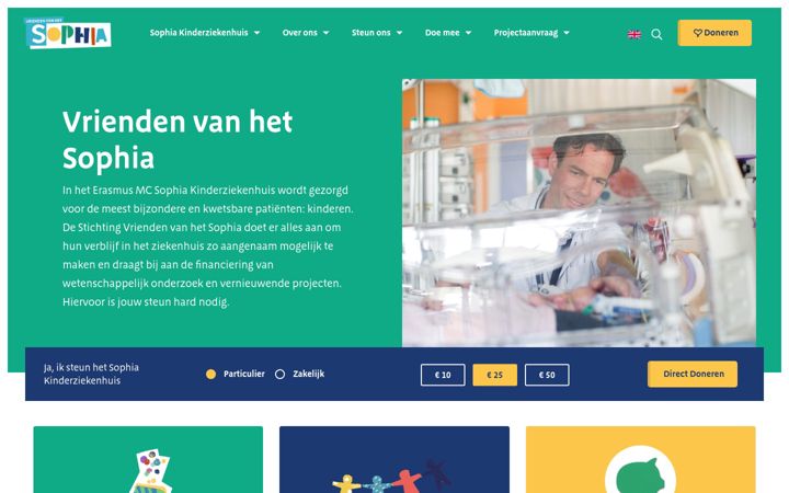 Snimka zaslona za vriendensophia.nl