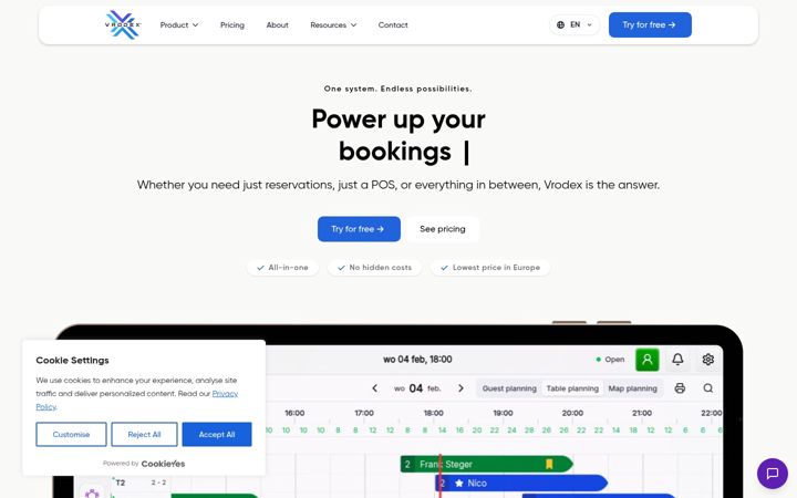 Screenshot di vrodex.com