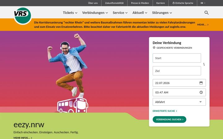 Screenshot of vrs.de