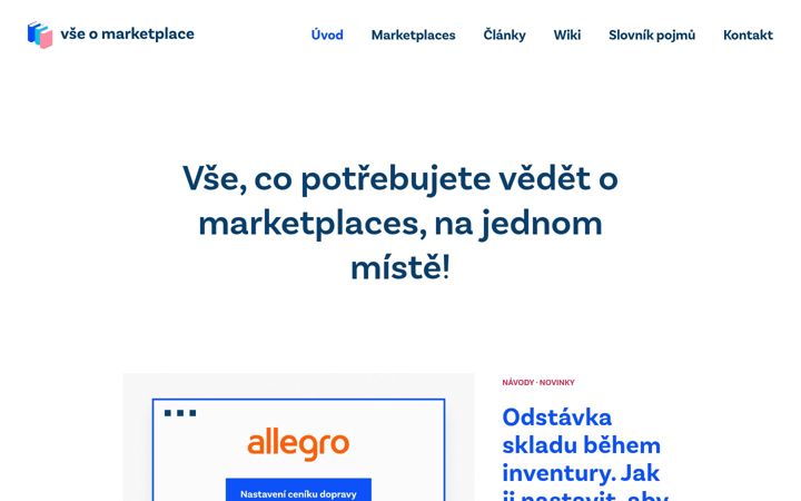 Screenshot of vseomarketplace.cz