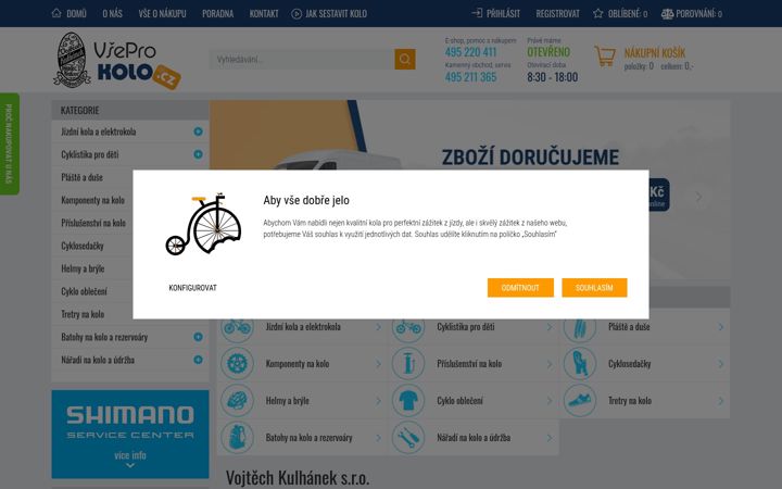 Snímek obrazovky vseprokolo.cz
