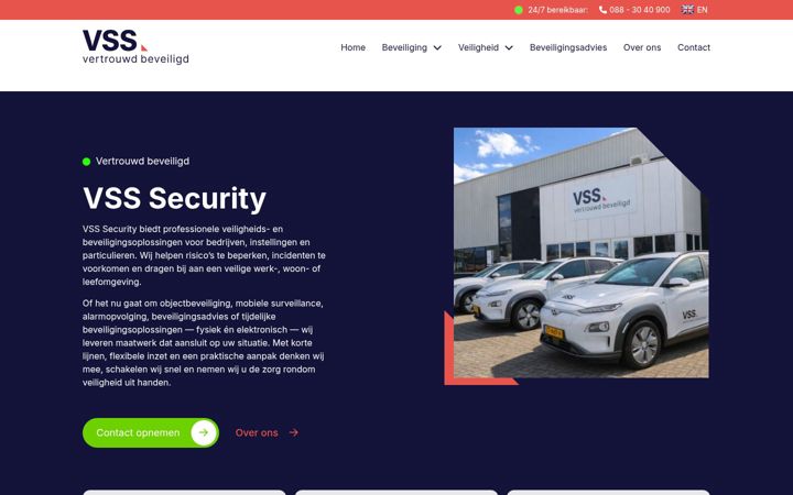 Екранна снимка на vss-security.nl