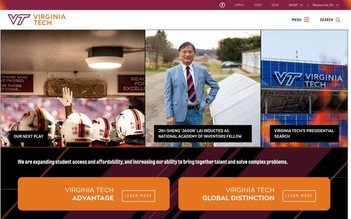 Screenshot di vt.edu