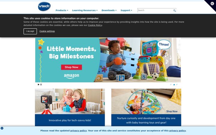 Screenshot of vtechkids.com