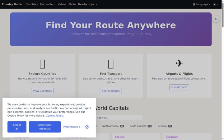 Screenshot of vtraveler.info