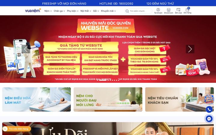 Screenshot of vuanem.com