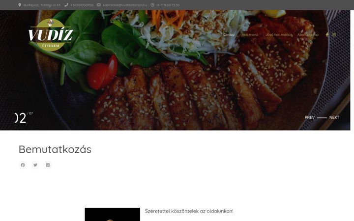 Screenshot van vudizetterem.hu