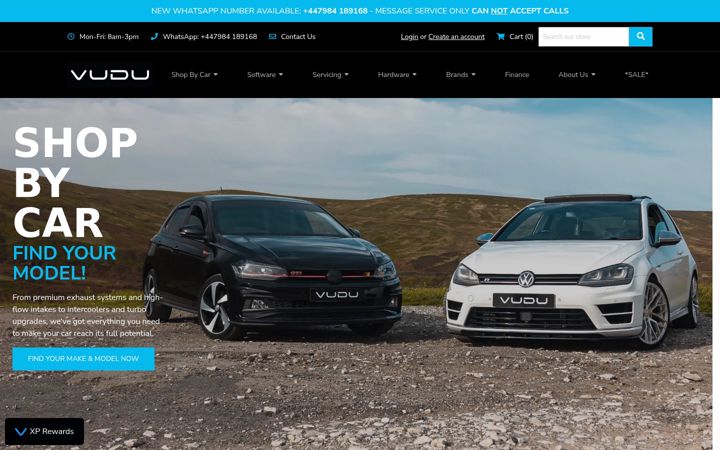 Screenshot of vuduperformance.com