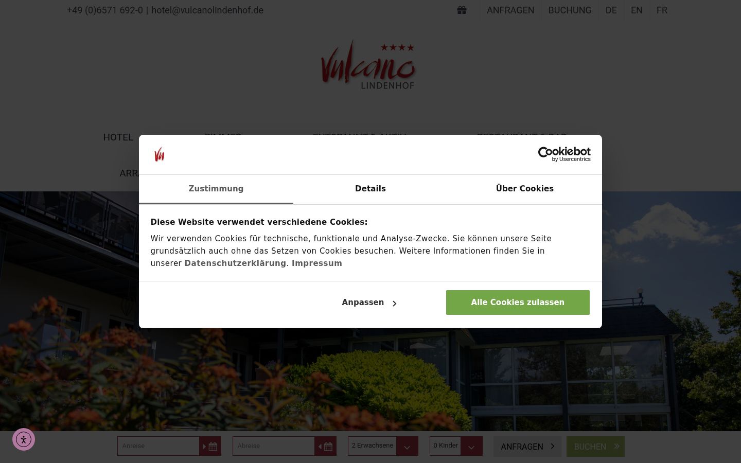 Screenshot tal-banner tal-kunsens muri qabel kwalunkwe interazzjoni