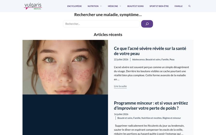 Screenshot of vulgaris-medical.com