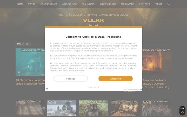 Screenshot of vulkk.com