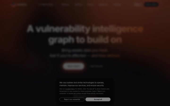 Screenshot of vulners.com