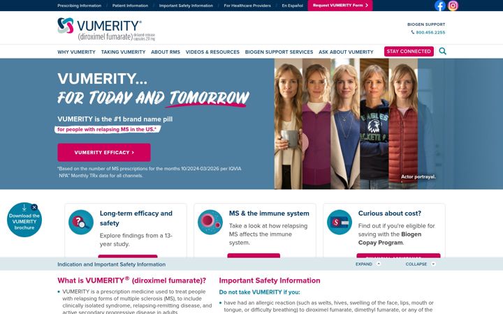 Screenshot of vumerity.com