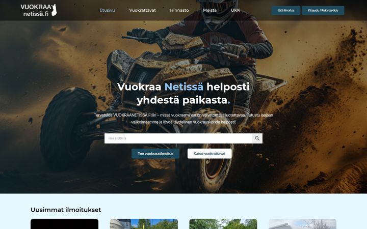 Skjermbilde av vuokraanetissa.fi