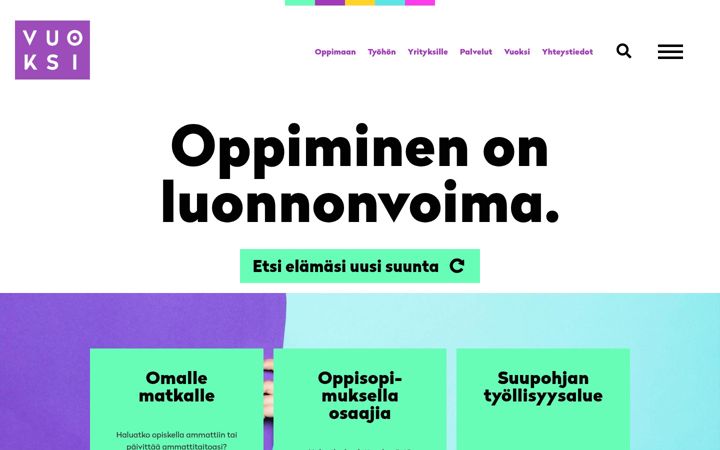 Snimka zaslona za vuoksi.fi
