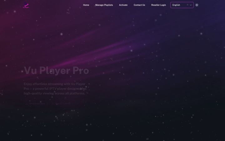 Screenshot of vuplayer.pro