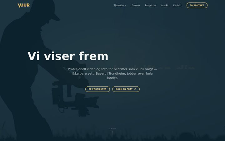 Screenshot of vuur.no