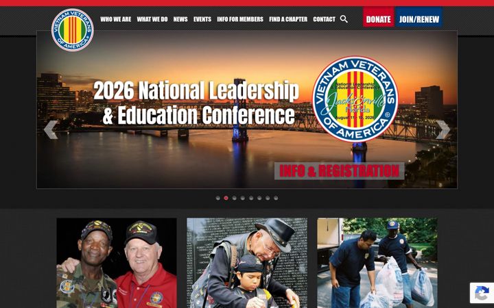 Screenshot of vva.org