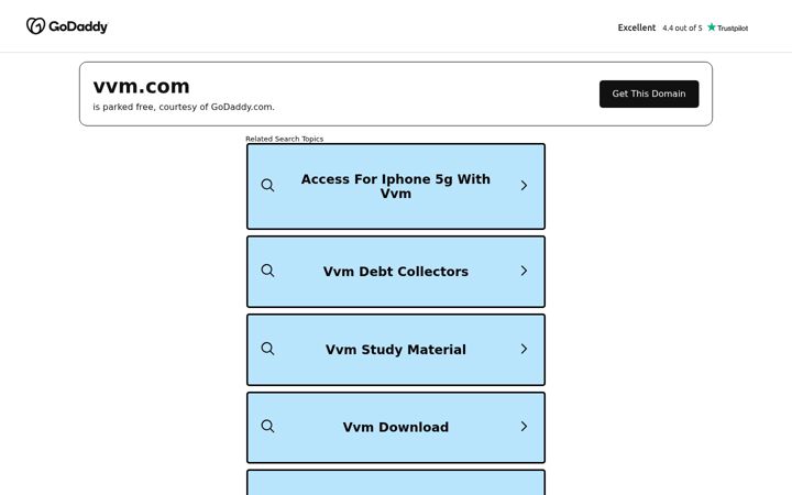 Screenshot of vvm.com