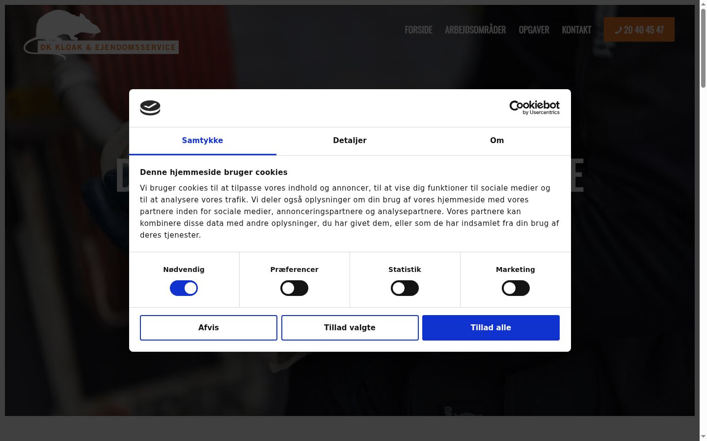 Zrzut ekranu banera zgody wyświetlanego przed jakąkolwiek interakcją