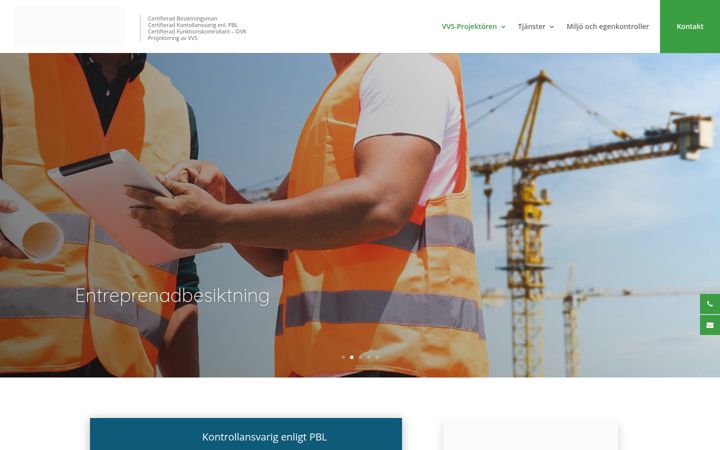 Screenshot di vvs-projektoren.se