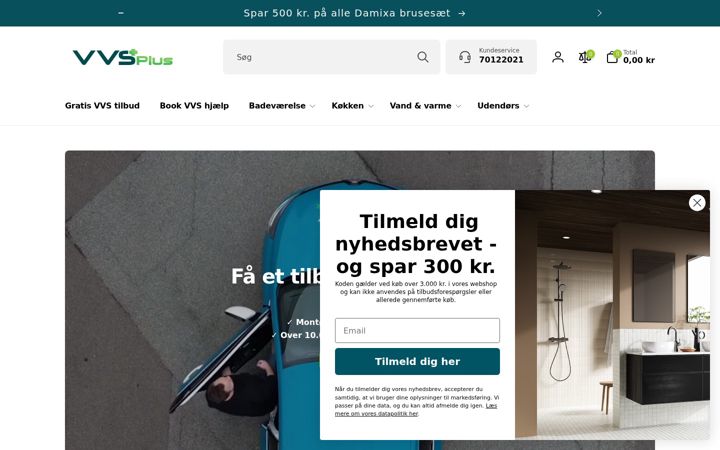 Skærmbillede af vvsplus.dk