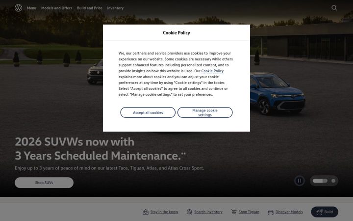 Screenshot of vw.ca