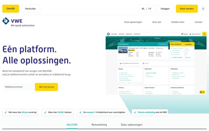 Screenshot of vwe.nl