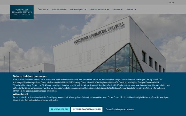 Ekrānuzņēmums no vwfs.com
