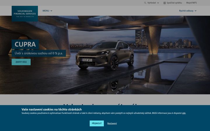 Screenshot of vwfs.cz