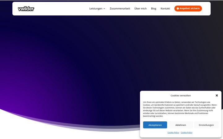 Ekrano kopija vwilder.com
