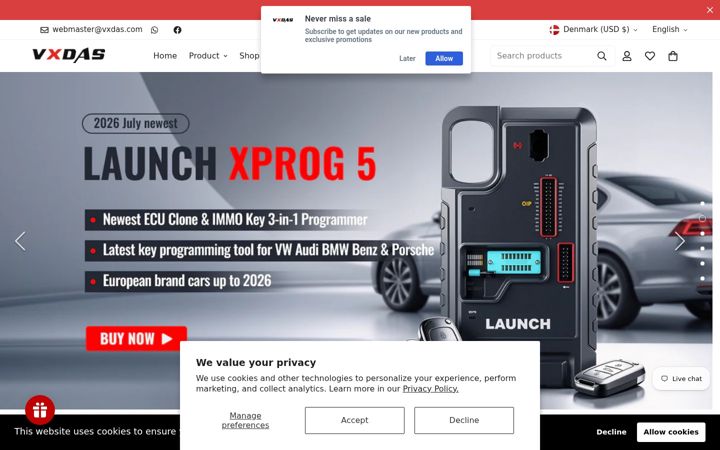Screenshot of vxdas.com