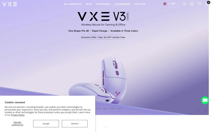 Screenshot of vxe.com