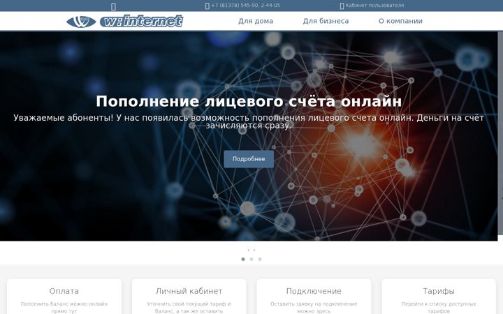 Screenshot of vyborg.net