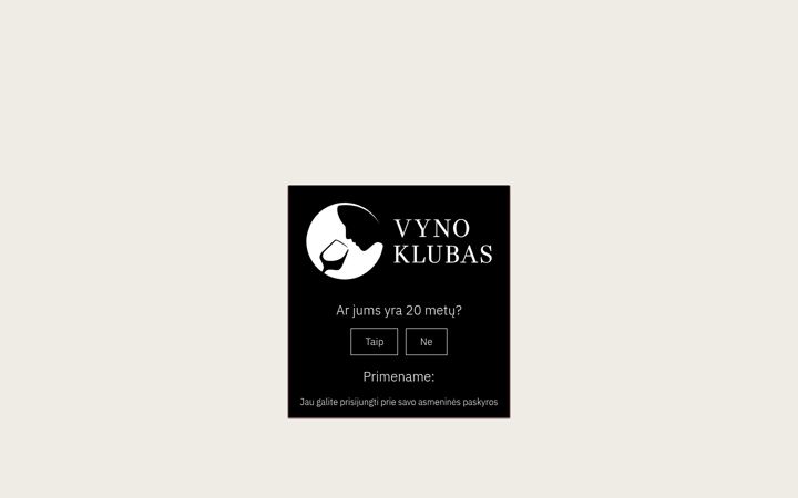 Screenshot of vynoklubas.lt