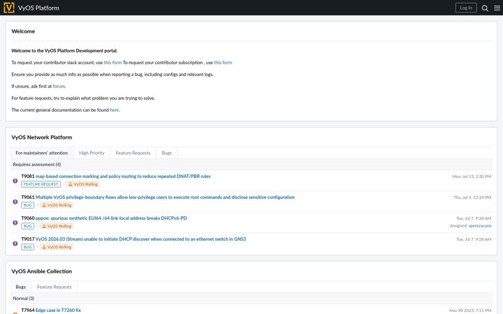 Screenshot of vyos.dev