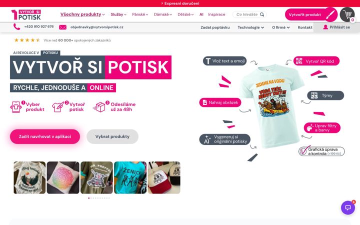 Screenshot of vytvorsipotisk.cz