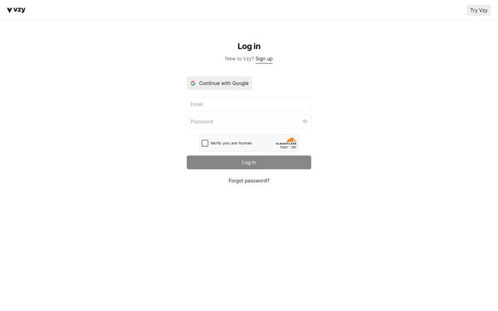 Screenshot of vzy.io