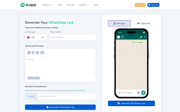 Екранна снимка на w.app
